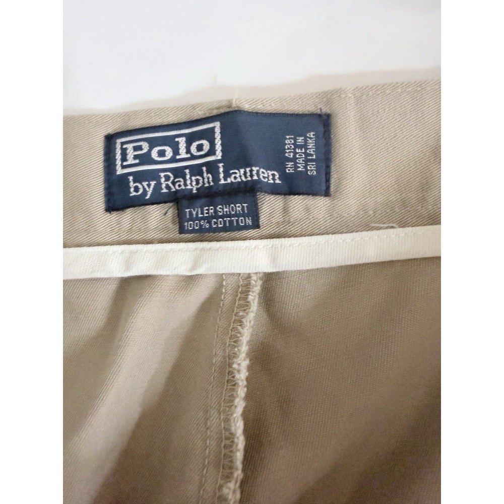Polo Ralph‎ Lauren Tyler Short Mens 42 Chino Pleated Cotton Casual - Picture 2 of 9